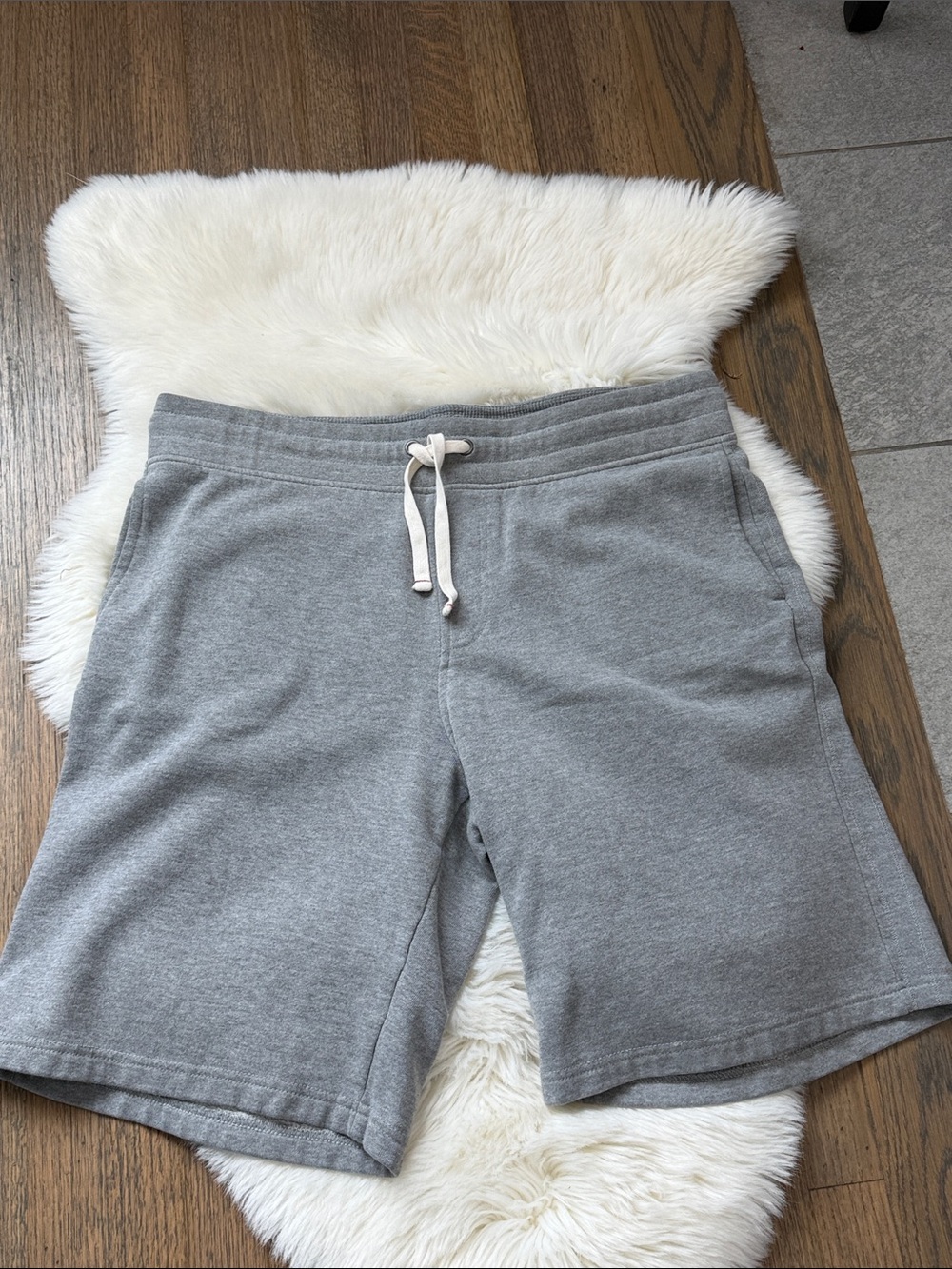 Abbot Main Gray Athletic Drawstring Shorts
